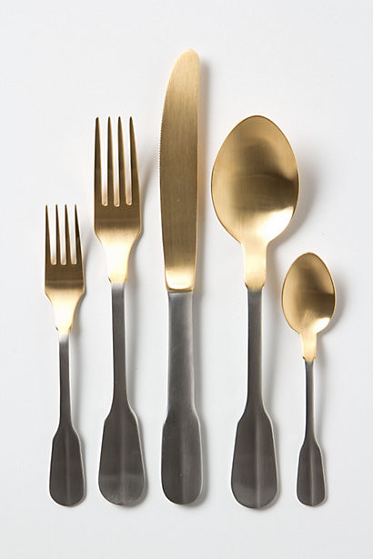 Gold-Dipped Flatware
