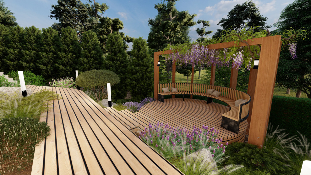 Сад: "Гармония высот и зелени"