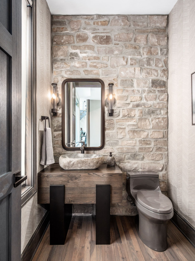 Mountain Modern - Rustic - Powder Room - Columbus - by Distinctive ...