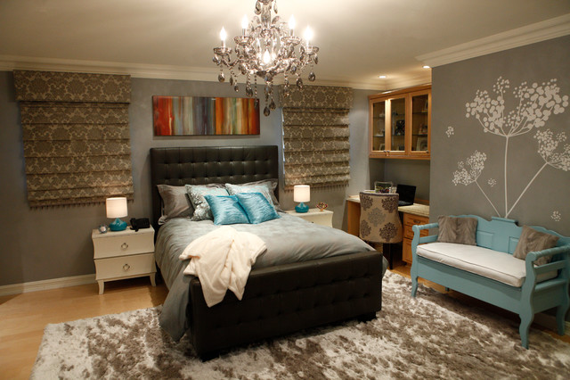 Maple Drive Residence eclectico-dormitorio