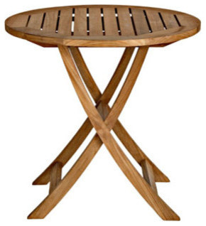 Cambridge Round Folding Cafe Table 30 Beach Style Cambridge Round Folding Cafe Table 30