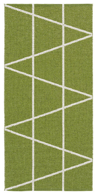 Viggen Woven Vinyl Floor Cloth, Green, 150x150 cm