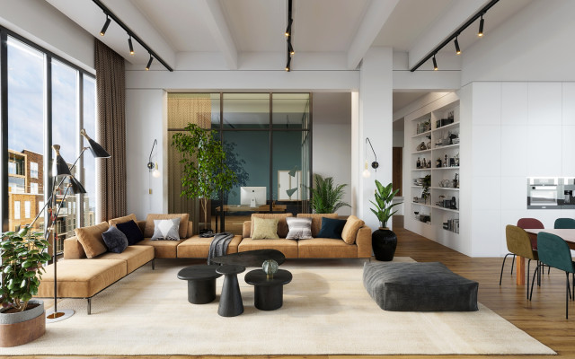 R&eacute;novation d'un loft contemporary-living-room