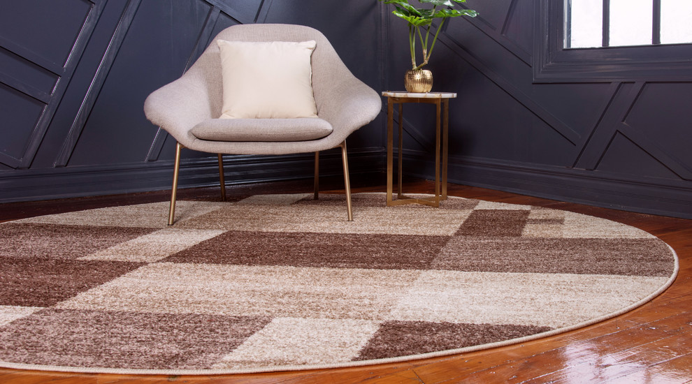 Unique Loom Autumn Providence Rug, 3'3"x3'3" Contemporary Area Rugs