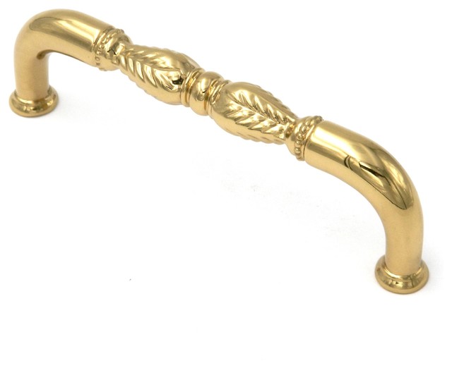 Polished Brass Savannah 3 3/4 Inch (96mm) C/C Solid Brass Arch Pull
