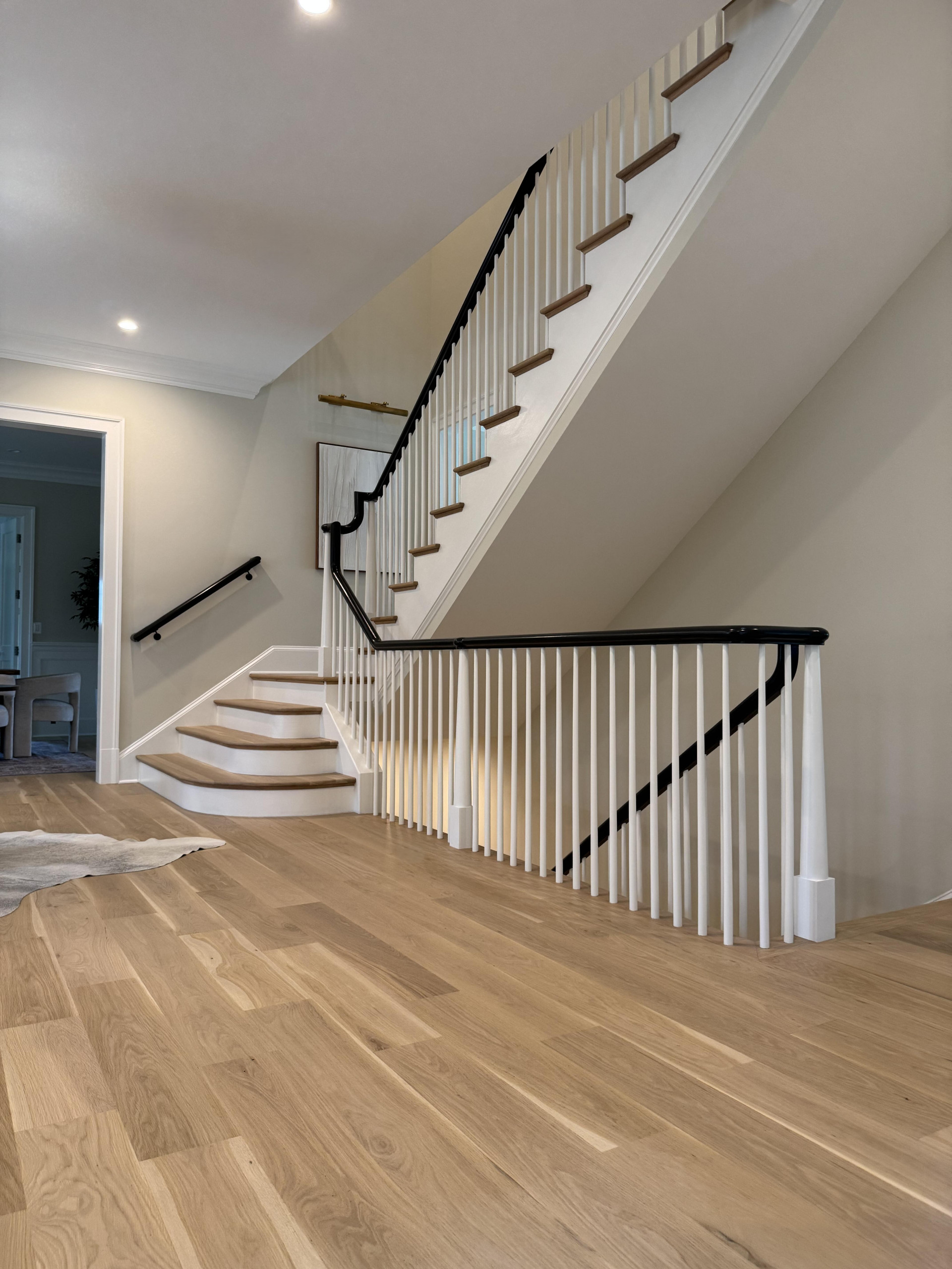138_Elegant Double Bullnose Entry Stair, Bethesda, MD 20814