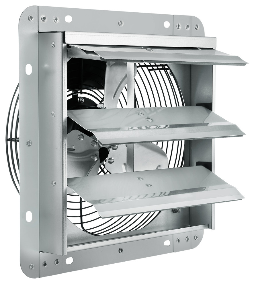 VEVOR Shutter Exhaust Fan Bathroom Exhaust Fan Wall Mounted Aluminum Contemporary Bathroom