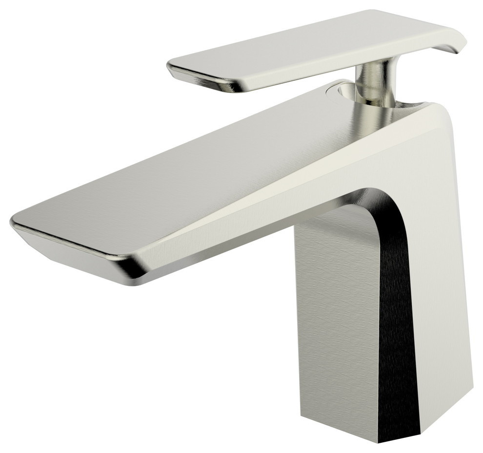 Ucore Single Handle Bathroom Vanity Faucet, Brushed Nickel