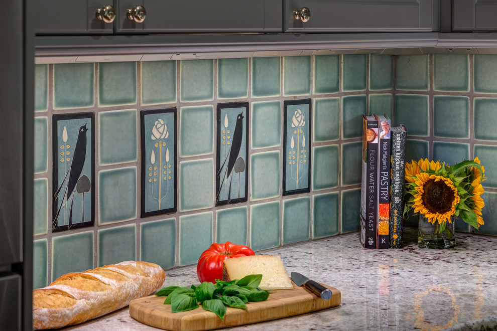 Arts & Crafts Kitchen Backsplash Craftsman Kitchen Detroit by