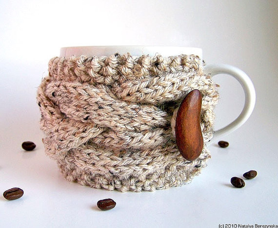 Oatmeal Cup Cozy by Natalya's Studio