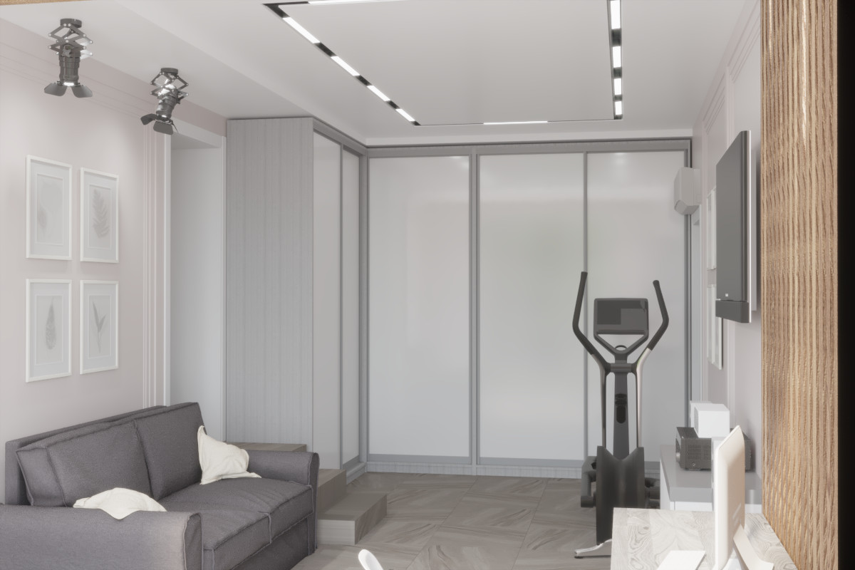 Проект интерьера двухэтажного дома