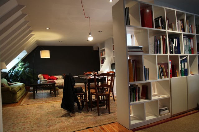 Vivienda Estructura de madera. country-living-room