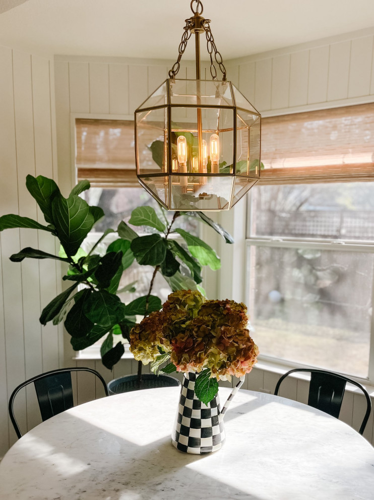 Inspiration for a small transitional dining room remodel in Austin