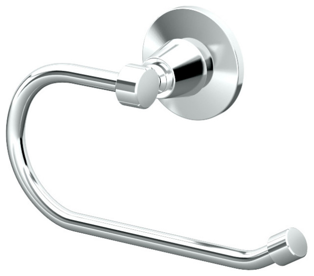 Max Euro Tissue Holder, Chrome Transitional Toilet Paper Holders