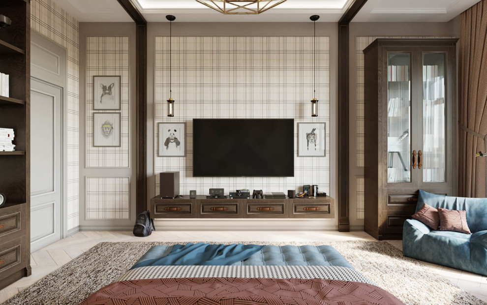 Дизайн интерьера жилого дома. Современная классика.