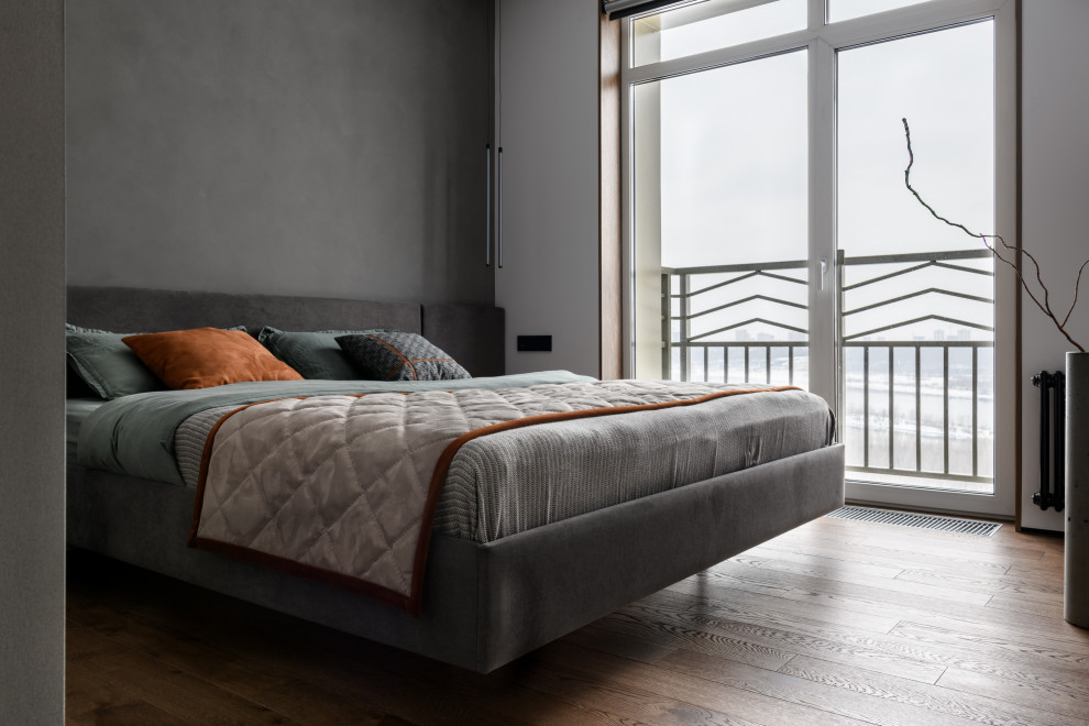 Брутальная трехкомнатная квартира 90 кв.м. с видом на реку