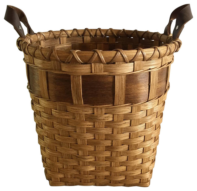 Wooden Bottom Waste Basket Farmhouse Wastebaskets by Joanna's