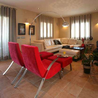 Inspiration for a mediterranean living room in Alicante-Costa Blanca.