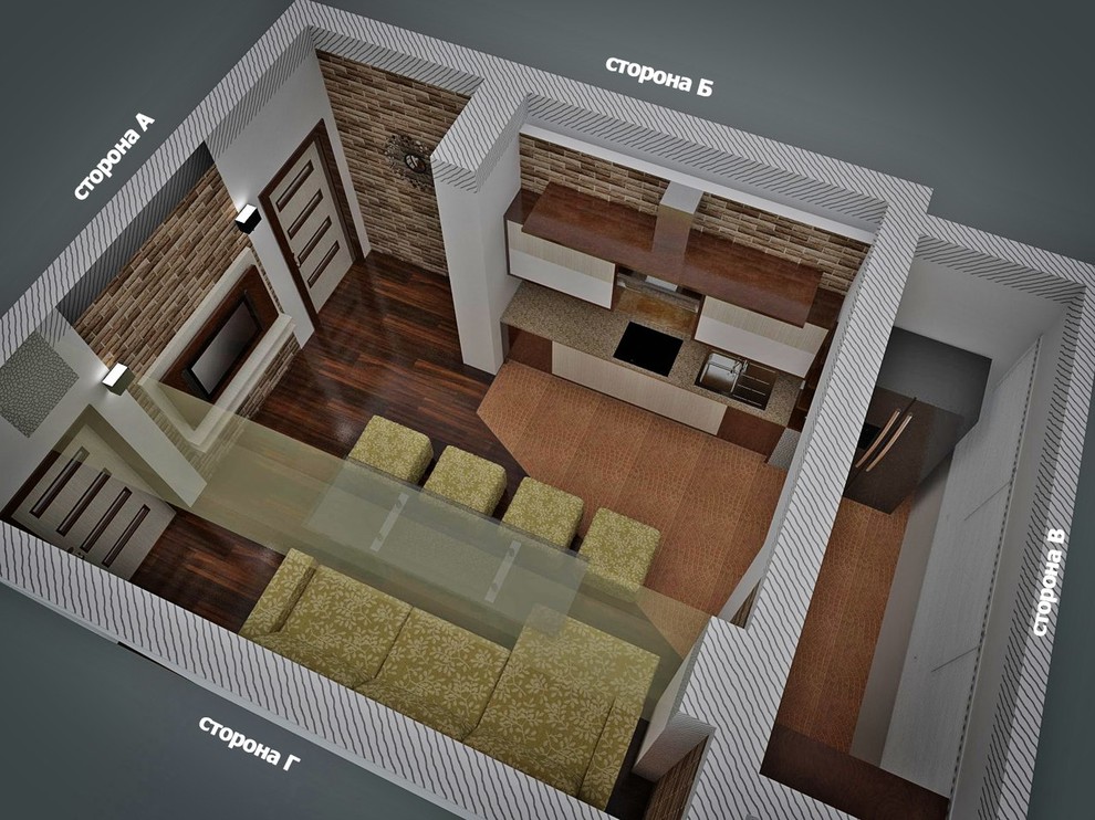 Дизайн интерьера квартиры (для семьи с одним ребенком)