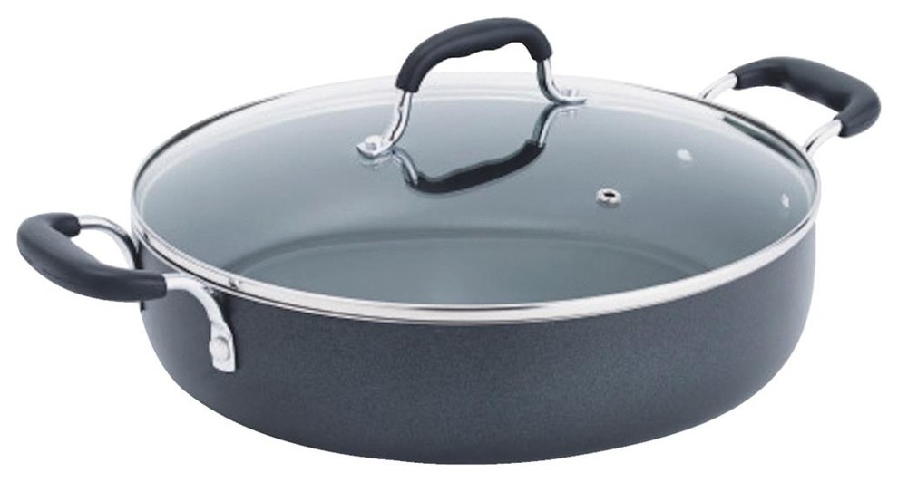 TFal/Wearever 12" Covered Everyday Pan B3628264 Contemporary Saute