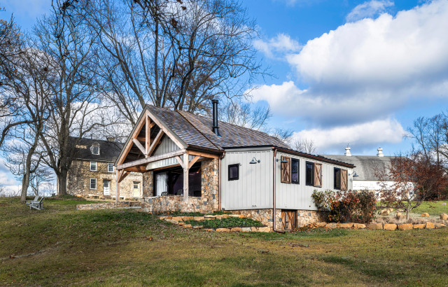 Barn Office rustic-house-exterior