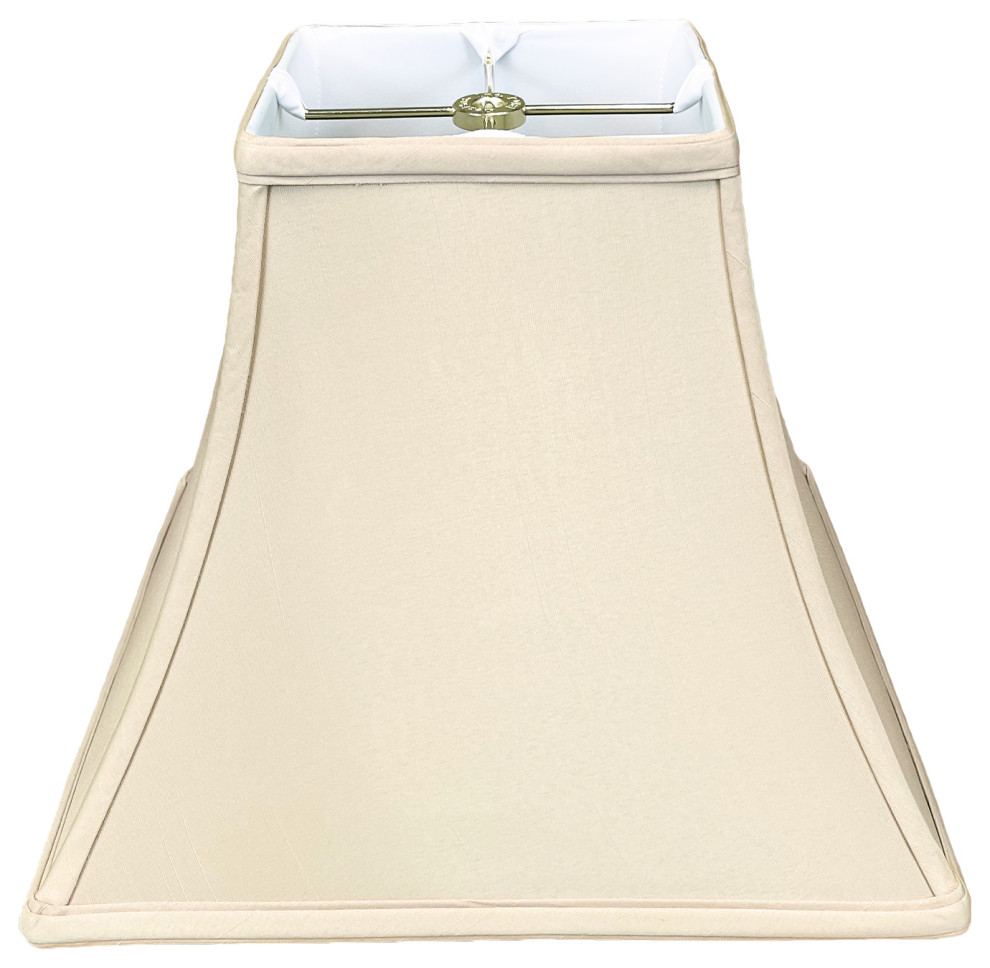 Royal Designs Square Bell Lamp Shade, Beige, 6x12x10.5, Single