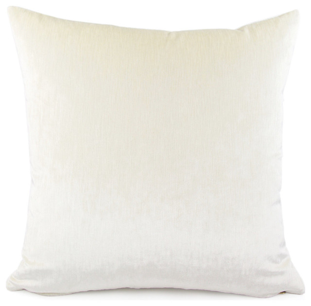 Cream Velvet Pillow Cover Traditional Decorative Pillows By Cream Velvet Pillow Cover Traditional Decorative Pillows By Chloe And Olive Llc