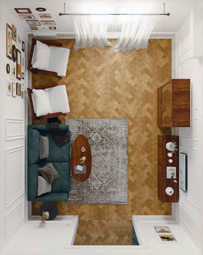 Интерьер в стиле mid-century modern