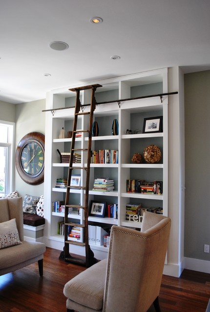 Home Library Contemporary Living Room Ottawa By