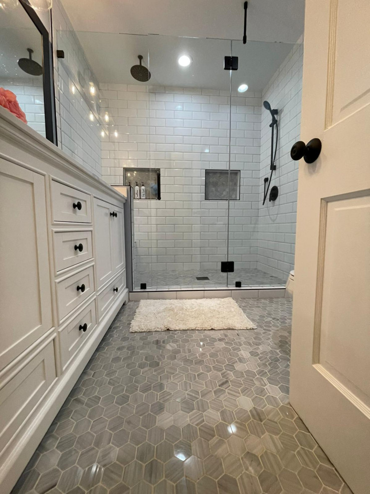 Before & After Sherman oaks Full bathroom remodel