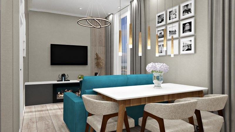 Дизайн проект трехкомнатной квартиры для молодой семьи