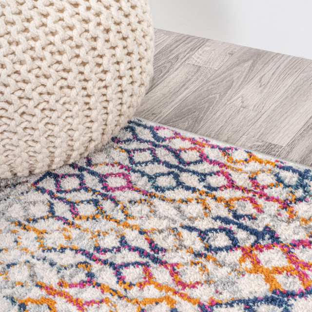 Arta Moroccan Vintage Geometric Area Rug, 4 X 6 - Contemporary - Area ...