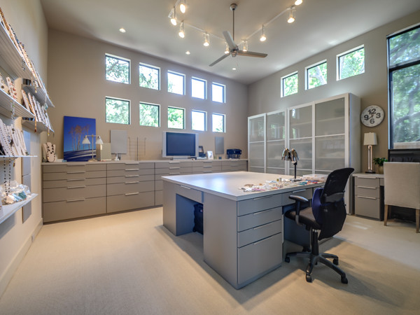 Modern Home Office Dallas Serenity - The Woodward Project modern-home-office