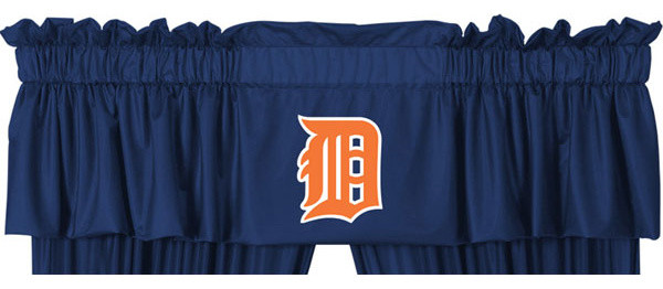 Mlb Detroit Tigers Baseball Logo Locker Room Window Valance