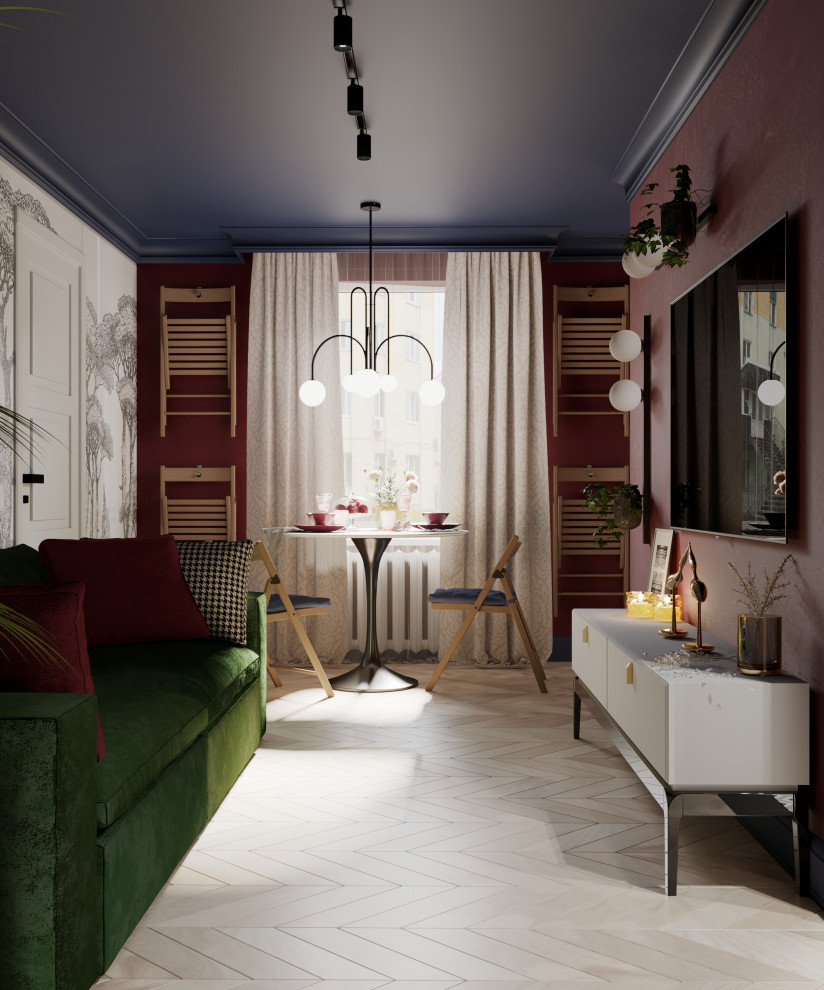 Яркая хрущёвка 45 кв.м для молодой пары