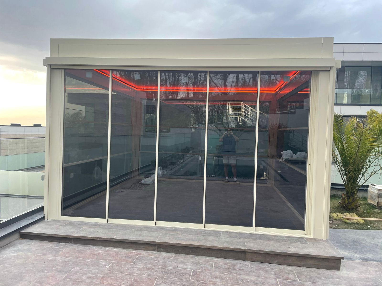 биоклиматическая пергола сдвижная