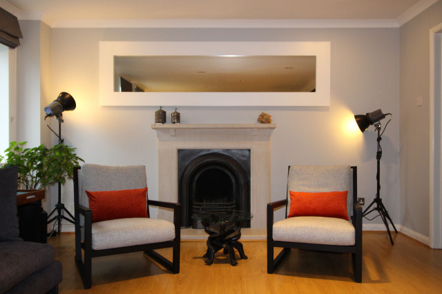 Small House Update contemporary-living-room