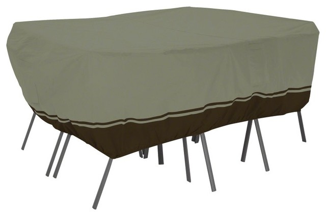 Classic Accessories 90 in. Rectangular Table and Chair Cover - Birch Multicolor