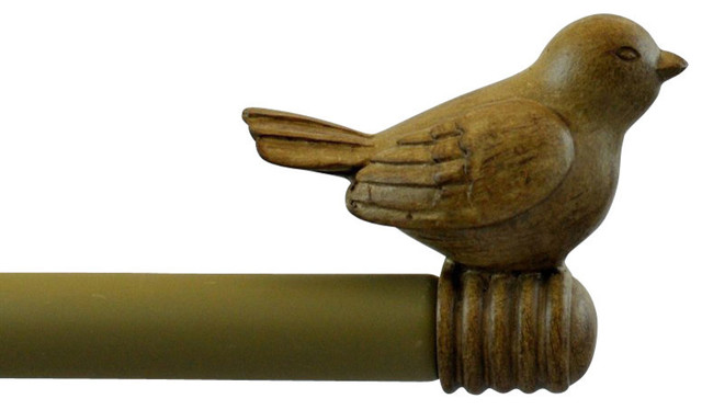 Urbanest 3 4 inch Bird Adjustable Curtain Rod Contemporary