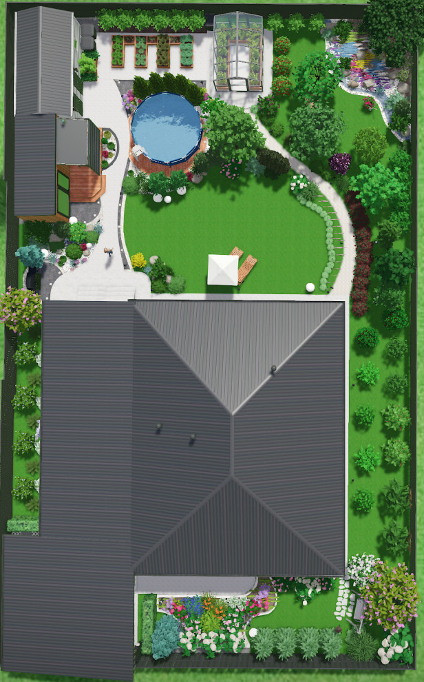 Проект участка 10 соток Новосибирская область