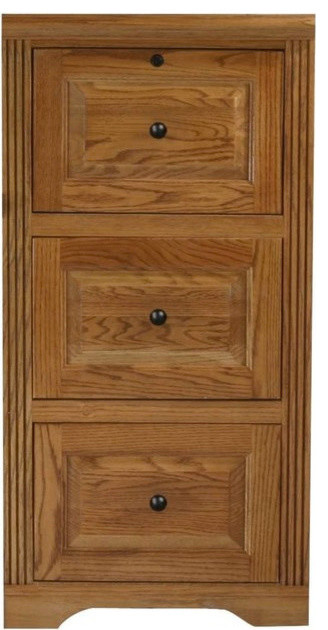 Eagle Furniture Oak Ridge 3 Drawer File Cabinet Transitional