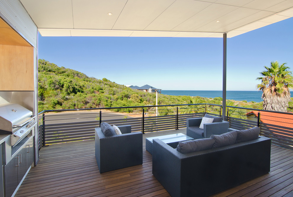 This is an example of a beach style deck in Perth.