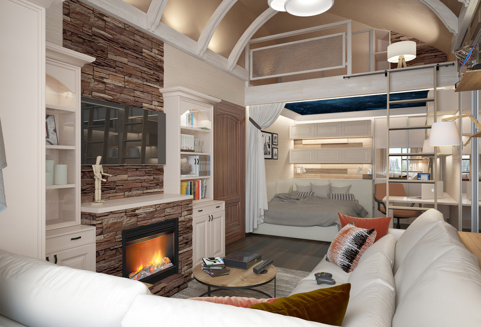 Двухярусная квартира в  Старом Петергофе