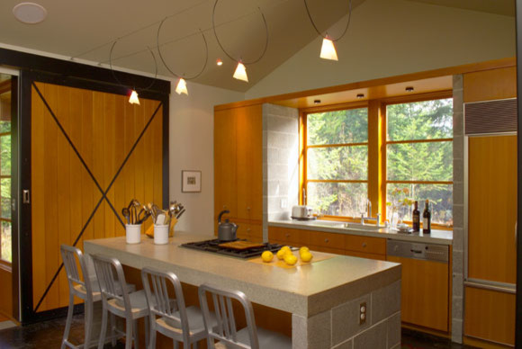 Photo of a contemporary kitchen in Seattle.