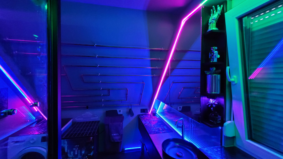 Salle de bain CYBER punk