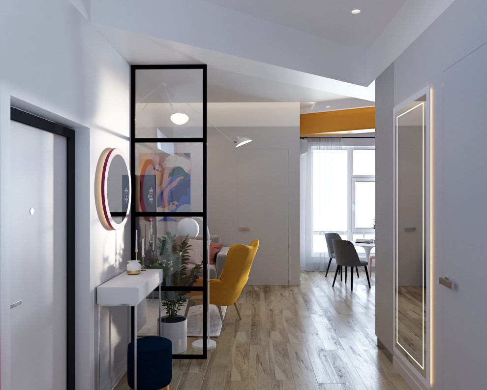 Яркий интерьер квартиры 48кв.м.