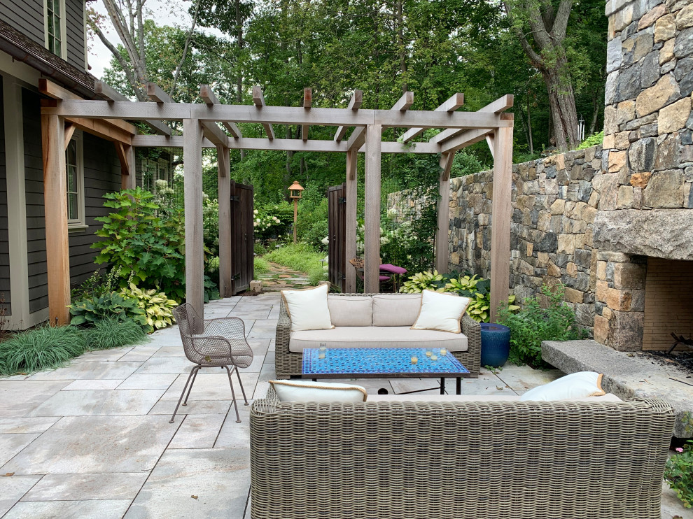 New Preston Traditional Patio Bridgeport by Designing Eden llc