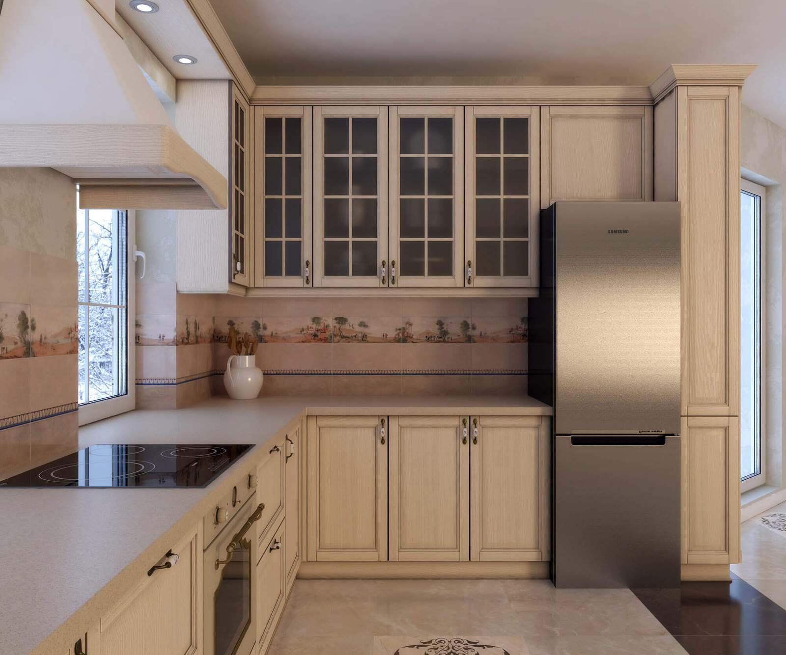 Кухня в загородном доме