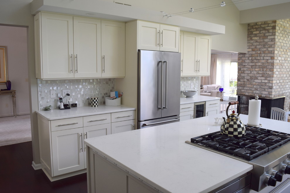 Kitchen - transitional kitchen idea in New York