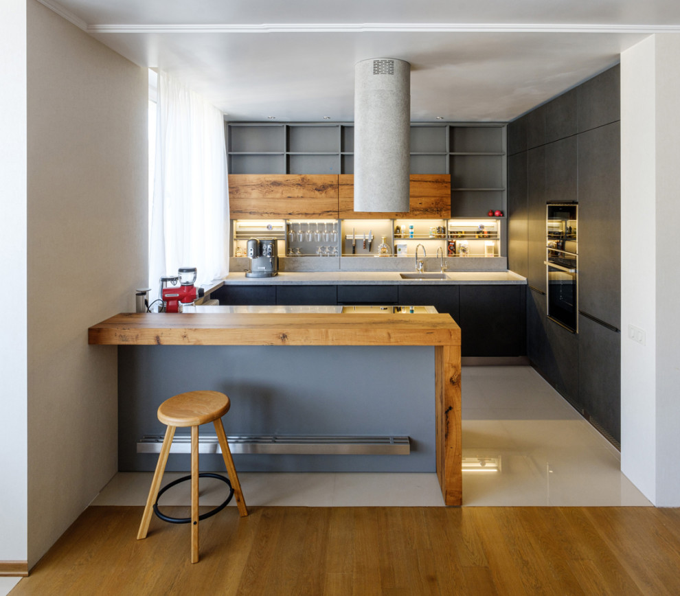 Кухня – гостиная с интересным решением